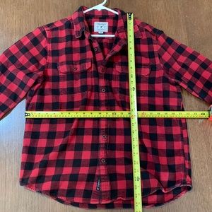 American Eagle flannel red
